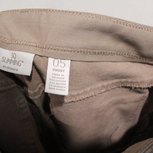 So Slimming By Chicos Tan Women Pants Casual Size 0.5 - Picture 8 of 9